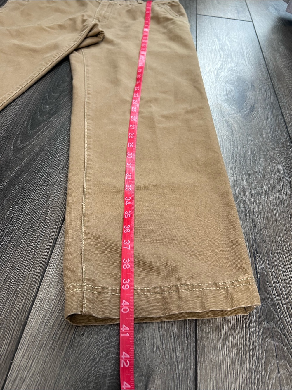 G.H. Bass Men’s Carpenter Pants 34x30 Khaki Tan Workwear Straight Leg NWOT - Picture 9 of 15